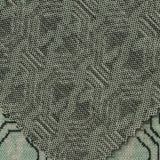 Black Geometric Jacquard, Viscose-Poly — photo 2