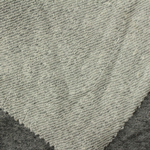 Grey Marl French Terry, Poly-Cotton, 310 gsm