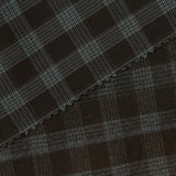 Dark Grey Plaid Woven, Poly-Viscose — photo 2