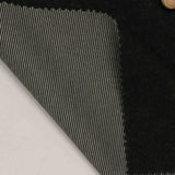 Polyester Stretch Rib Knit Fabric, 300 gsm, 160 cm — Black — photo 2