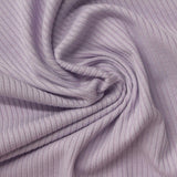 Polyester Stretch Rib Knit Fabric, 230 gsm, 150 cm — Purple — photo 2