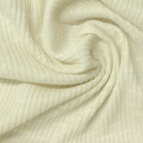 Slub Viscose Polyester Stretch Rib Knit Fabric, 190 gsm, 160 cm — Beige — photo 2