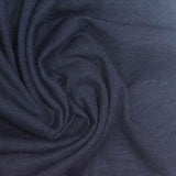 Dark Blue Marl Jersey Knit, Poly-Cotton — photo 2