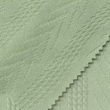 Light Green Vertical-Stripe Jersey Knit, Polyester — photo 2