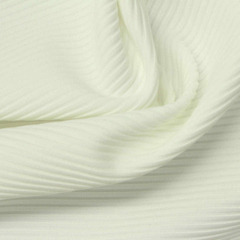 Polyester Stretch Knit Fabric, 280 gsm, 160 cm — White, ref EF-256183