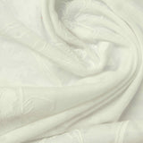 Grey Floral Jersey Knit, Poly-Cotton — photo 2