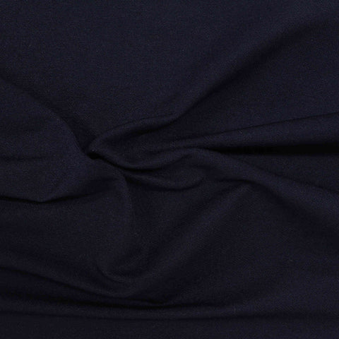 Viscose Nylon Stretch Bengaline Fabric, 255 gsm — Black, ref EF-213323