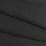 Brushed Cotton Polyester French Terry Fabric, 295 gsm, 170 cm — Black — photo 2