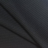 Polyester Stretch Knit Fabric, 300 gsm, 160 cm — Black — photo 2