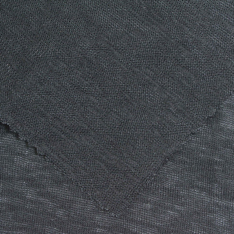Dark Grey Marl Jersey Knit, Viscose-Poly, 190 gsm