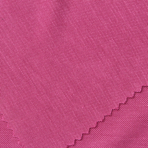 Washed Modal Polyester Piqué Knit Fabric, 190 gsm, 160 cm — Pink
