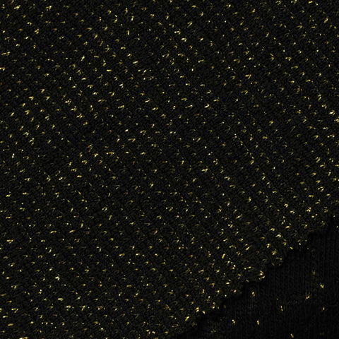 Black Marl Jacquard, Poly-Viscose, 265 gsm, 160 cm