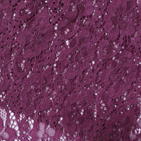 Nylon Stretch Lace Fabric, 159 gsm, 150 cm — Purple