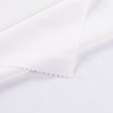 Polyester Stretch Linen-Look Fabric, 200 gsm, 160 cm — White — photo 2
