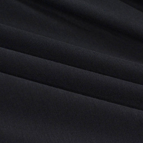 Viscose Stretch Jersey Knit Fabric, 175 gsm, 165 cm — Black
