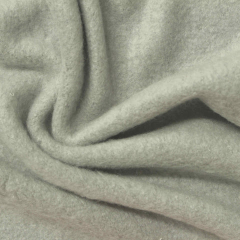 Brushed Viscose Polyester Stretch Chunky Knit Fabric, 280 gsm, 155 cm — Green