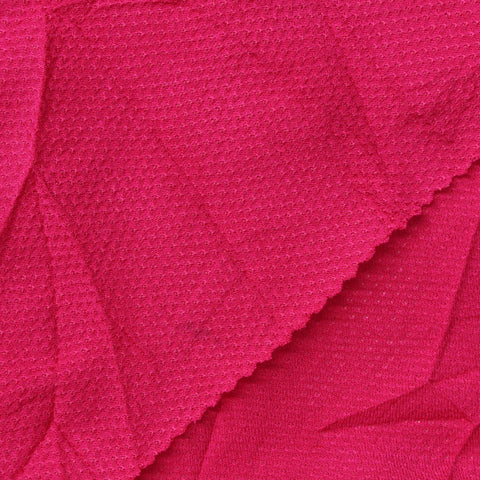 Jacquard Viscose Stretch Jersey Knit Fabric, 165 gsm, 155 cm — Pink