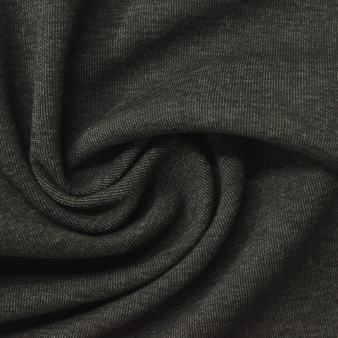 Dark Grey Marl Scuba Knit, Poly-Cotton, 220 gsm