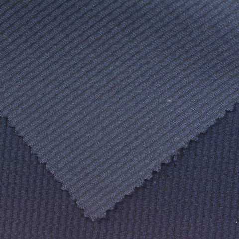 Dark Navy Textured-Grid Chenille, Polyester