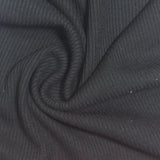 Polyester Viscose Stretch Rib Knit Fabric, 210 gsm, 145 cm — Grey — photo 2