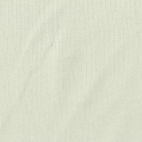 100% Cotton Rib Knit Fabric, 212 gsm, 180 cm — White