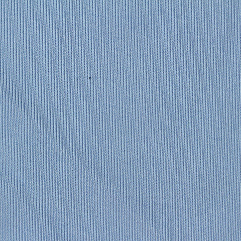 100% Stretch Rib Knit Fabric, 340 gsm, 185 cm — Blue