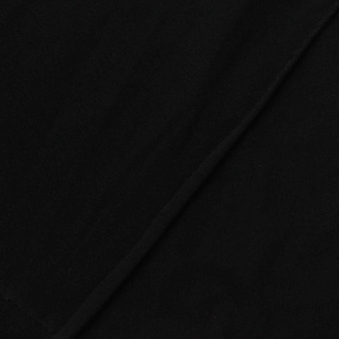 100% Cotton Jersey Knit Fabric, 155 gsm, 160 cm — Black