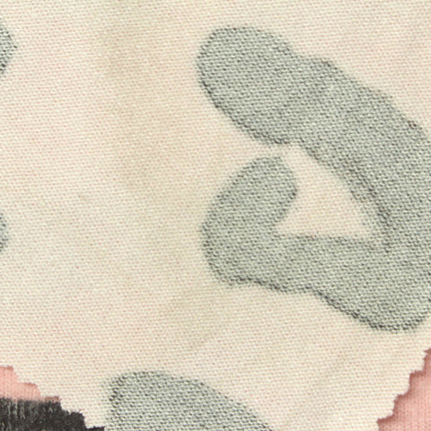Pink Animal Print Jersey Knit, Viscose-Poly