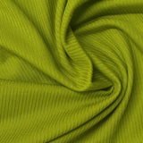 Tencel Lyocell Acrylic Stretch Rib Knit Fabric, 180 gsm, 140 cm — Green — photo 2