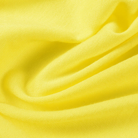 100% Polyester Jersey Knit Fabric, 145 gsm, 175 cm — Yellow