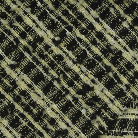 Black Check Bouclé, Poly-Nylon