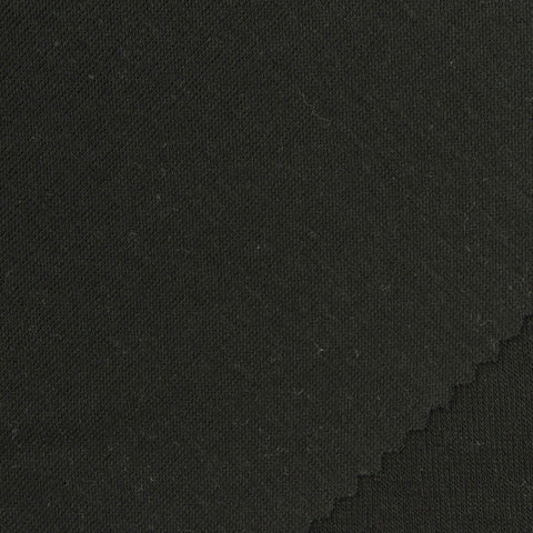 Acrylic Viscose Stretch Knit Fabric, 160 gsm, 175 cm — Black