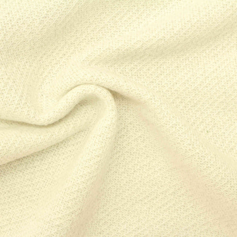 Brushed Polyester Cotton Knit Fabric, 300 gsm — Yellow