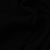 Jacquard Polyester Stretch Interlock Knit Fabric, 230 gsm — Black — photo 2