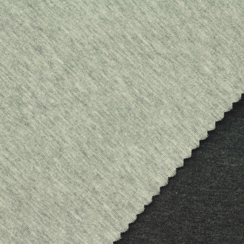 Dark Grey Marl Scuba Knit, Cotton