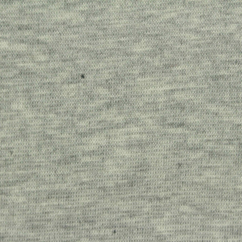 Light Grey Heathered-Marl Rib Knit, Polyester, 250 gsm