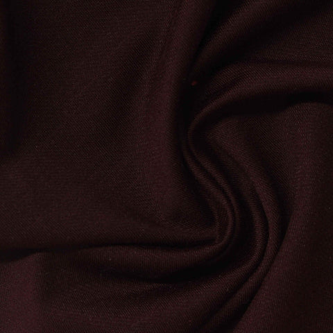 Slub Polyester Cotton Stretch French Terry Fabric, 290 gsm, 185 cm — Brown