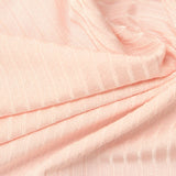 Polyester Stretch Rib Knit Fabric, 230 gsm, 165 cm — Pink — photo 2