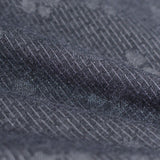 Dark Grey Subtle-Floral Jacquard, Poly-Viscose — photo 2