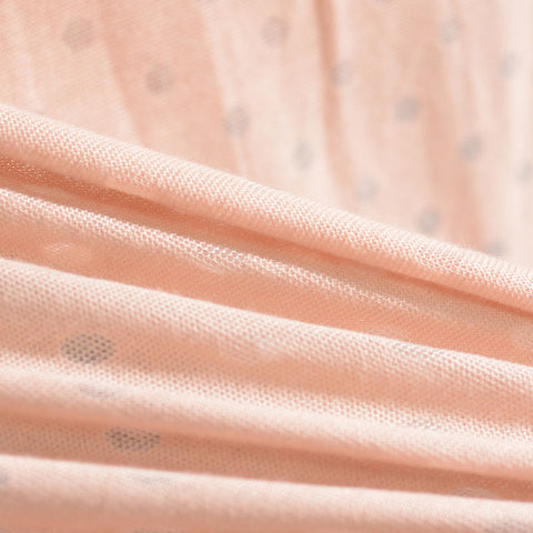 Pink Dots Knit, Poly-Viscose