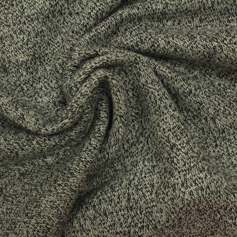 Light Grey Heather French Terry, Cotton-Poly, 313 gsm