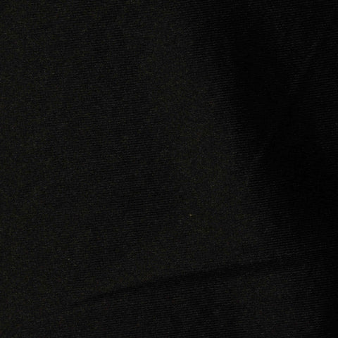 Polyester Stretch Satin Fabric, 220 gsm, 155 cm — Black