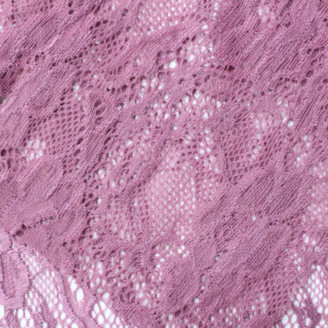Pink Floral Lace, Nylon, 105 gsm