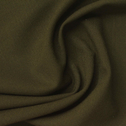 Dark Olive Jersey Knit, Poly-Viscose