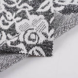Black Floral Jacquard, Polyester — photo 2