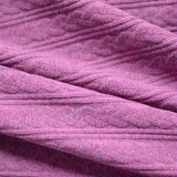 Purple Textured Rib Knit, Cotton — photo 2