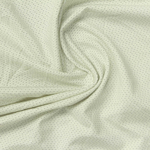 Khaki Dots Birdseye Knit, Nylon-Spandex