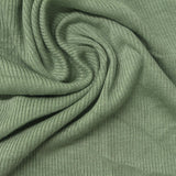 Viscose Stretch Rib Knit Fabric, 240 gsm, 120 cm — Green — photo 2