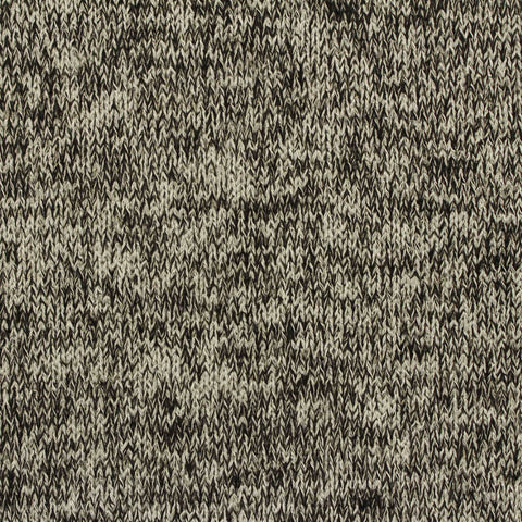 Black Marl Jersey Knit, Polyester, 200 gsm, 152 cm