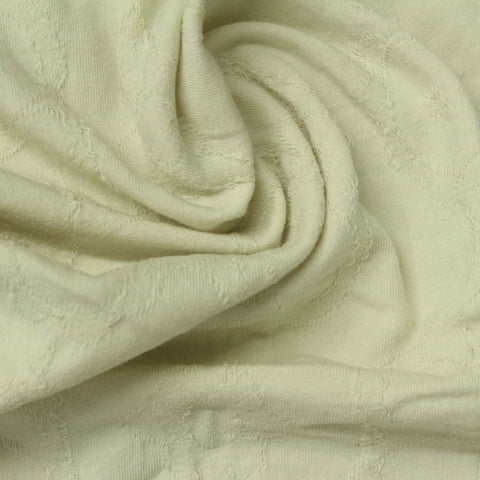 Cream Tone-on-Tone Floral Jacquard, Cotton